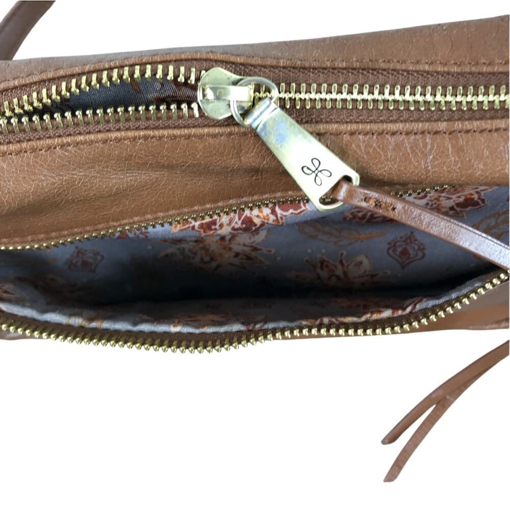 HOBO VTG Leather Crossbody Bag Brown Timeless Everyday Travel Work Minimalistic - Picture 6 of 12